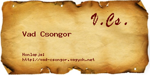Vad Csongor névjegykártya